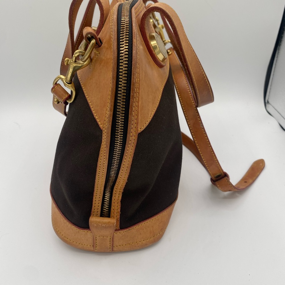 Dooney & Bourke Tan and Black Satchel - Picture 2 of 12